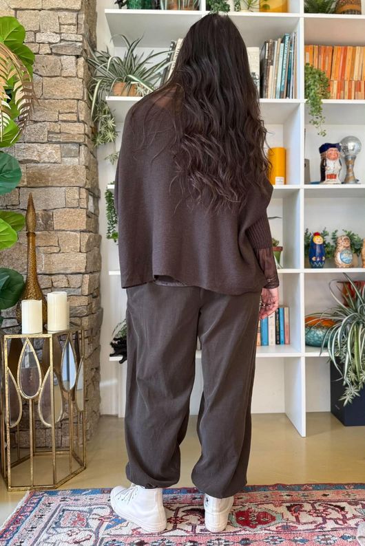 Basso Box Knit Coffee Bean